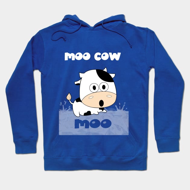 Moo Cow Moo Hoodie by TailoredTees